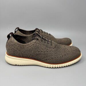 Cole Haan Mens 2.ZeroGrand Stitchlite Brown Oxford Casual Shoes Size 10.5M